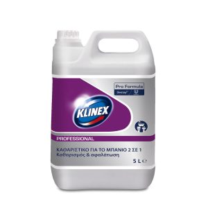 KLINEX PROFESSIONAL WASHROOM 2IN1 5lt - ΚΑΘΑΡΙΣΤΙΚΟ ΓΙΑ ΜΠΑΝΙΑ 2 ΣΕ 1
