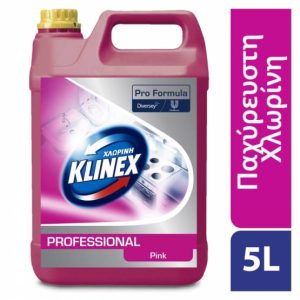 KLINEX PROFESSIONAL ULTRA EXTRA POWER PINK 5LT ΧΛΩΡΙΝΗ ΠΑΧΥΡΕΥΣΤΗ